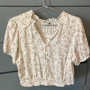 Floral boho top